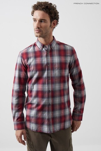 French Connection Red Check Long Sleeve Shirt (695624) | £30