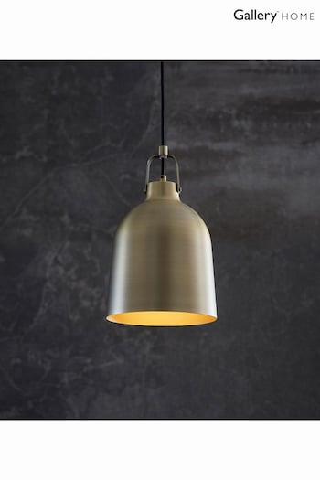 Gallery Home Lacie Antique Brass Pendant Ceiling Light (695664) | £56