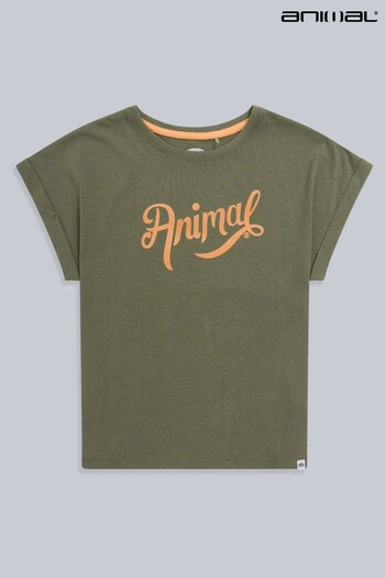 Animal Kids Sage Green Organic Authentic T-Shirt (695872) | £20