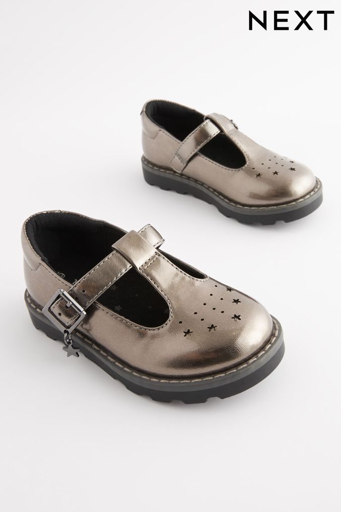 Childrens silver shoes uk clearance