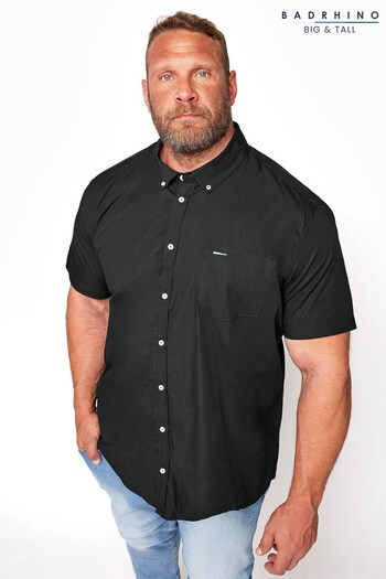BadRhino Big & Tall Black Harrington shirt (696171) | £24