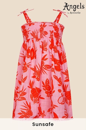 Angels by Accessorize Pink Fruity Floral Dress (696204) | £22 - £23