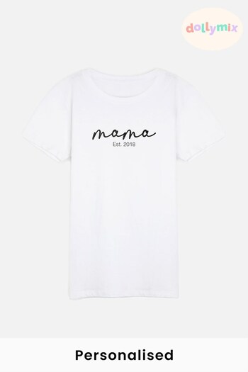Personalised Mama Logo T-Shirt by Dollymix (696326) | £17