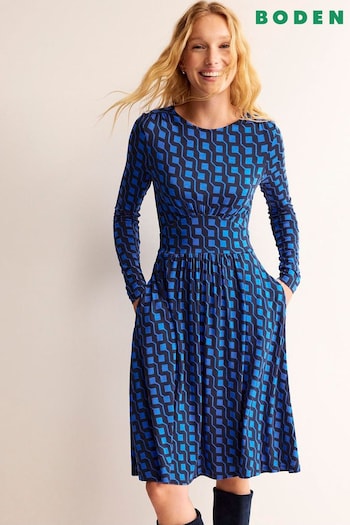 Boden Blue Thea Short Jersey Dress (696346) | £60