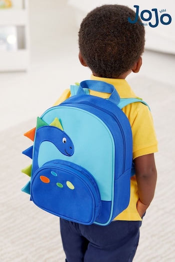 JoJo Maman Bébé Blue Dinosaur Kids Dinosaur Backpack (696366) | £22