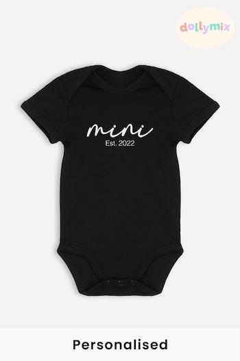 Personalised Mini Logo Baby Bodysuit by Dollymix (696382) | £14