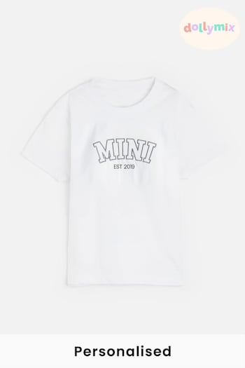 Personalised Mini Logo T-Shirt by Dollymix (696397) | £17