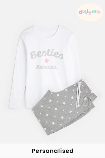 Personalised Besties Logo Pyjamas by Dollymix (696541) | £34