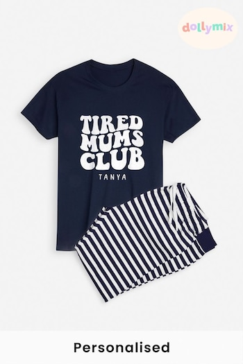 Personalised Tired Mums Club Pyjamas by Dollymix (696697) | £30