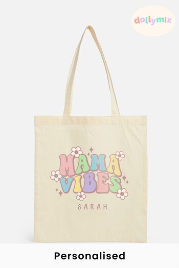 Personalised Mama Vibes Tote Bag by Dollymix (696725) | £17