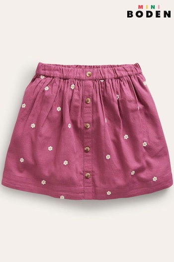 Boden Purple Embroidered Twirly Skirt (696749) | £29 - £34