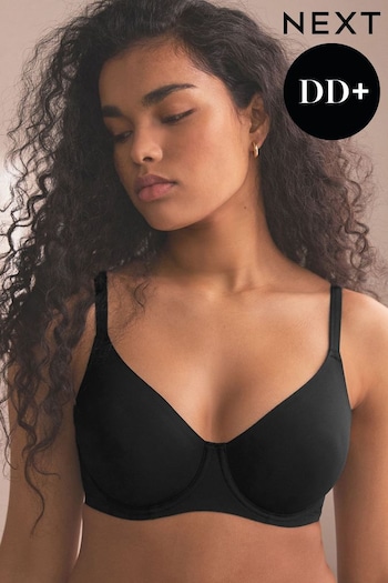 Black DD+ Non Pad Full Cup Smoothing Non Padded Full Cup Bra (696874) | £20