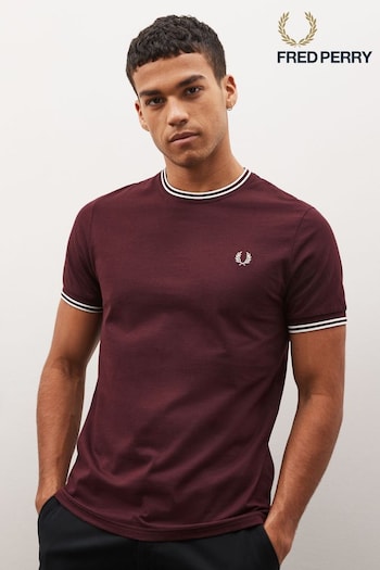 Fred Perry Twin Tipped Logo T-Shirt (697561) | £50