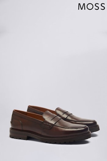 MOSS Camden Chestnut Chunky Brown Loafers (697617) | £70