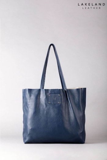 Lakeland Leather Blue Tarn Leather Bucket Bag (697721) | £70