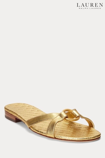 Lauren Ralph Lauren Gold Emmy Sandals (698142) | £159