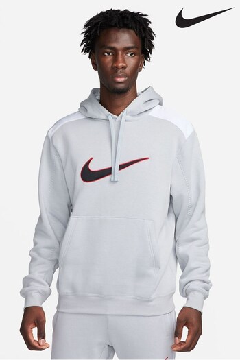 Nike Grey Sleevedwear Colour Block Hoodie (698752) | £65