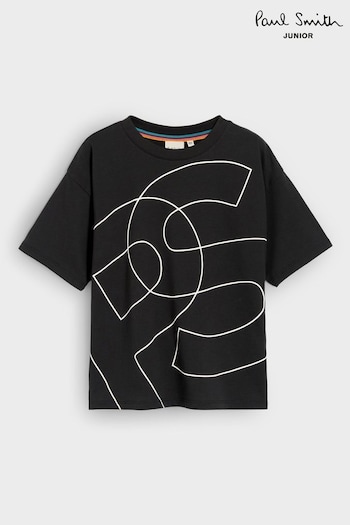 Paul Smith Junior Boys Oversized PS Short Sleeve Print T-Shirt (698766) | £40