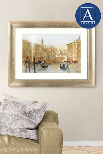 Artko Gold Rialto Bridge by David Norman Framed Art (698839) | £120