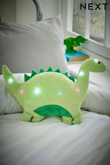 Green Light Up Dinosaur Cushion (699215) | £21