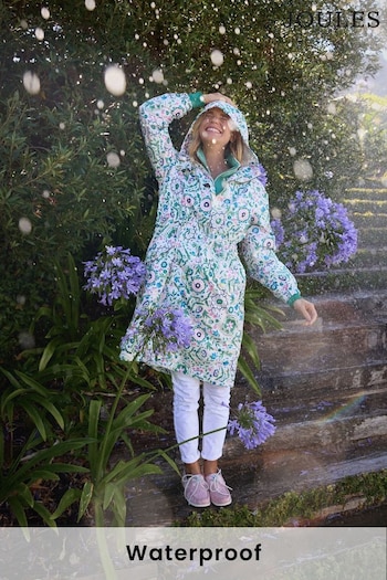 Joules Holkham Floral Waterproof Packable Raincoat (699243) | £69.95