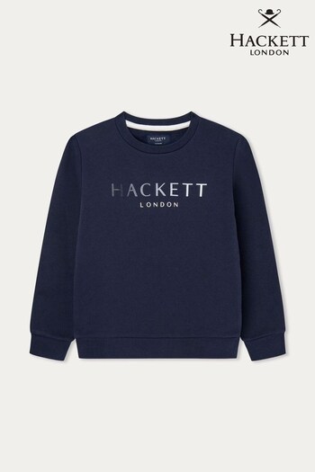 Hackett London Kids Blue Sweat Top (699372) | £55