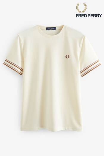 Fred Perry Bold Tipped Sleeve Pique T-Shirt (699397) | £60