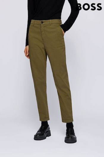 BOSS Green Slim Fit Stretch Cotton Chino Trousers (699567) | £129