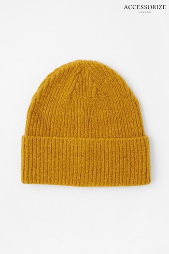 Accessorize Yellow Soho Knit Beanie Hat (699885) | £12