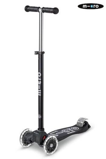 Micro Scooters LED Eco Maxi Black Scooter (6M9486) | £135