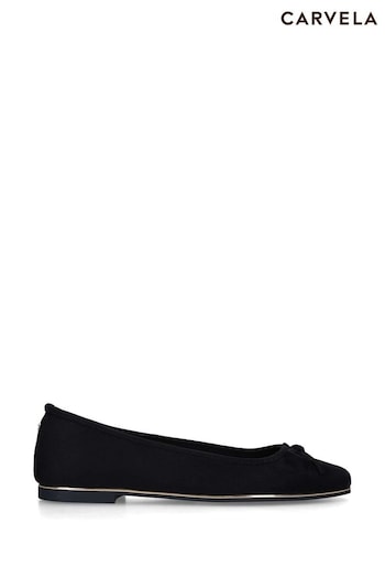 Carvela Lily Black Ballerina Shoes (6QQ637) | £59