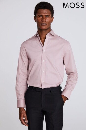 MOSS Regular Fit Pink Stretch Shirt (700122) | £35