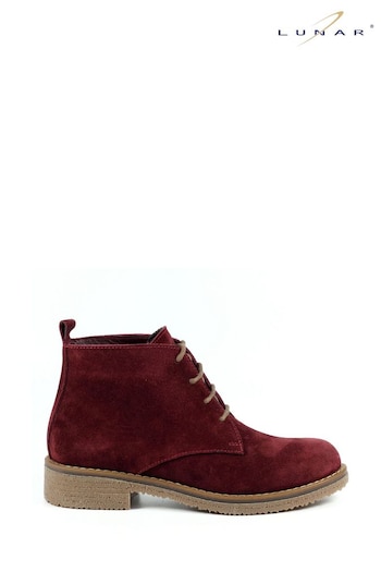 Lunar Red Xena Burgundy Ankle Boots (700355) | £80