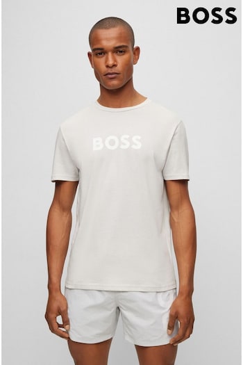 BOSS Grey Large Chest Logo T-Shirt (700516) | £49