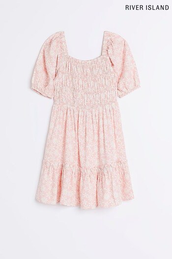 River Island Girls Pink Peplum Tea Dress (700563) | £18 - £25