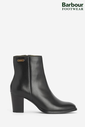 Barbour® Black Amelia Leather Heeled Chelsea Boots (701264) | £149