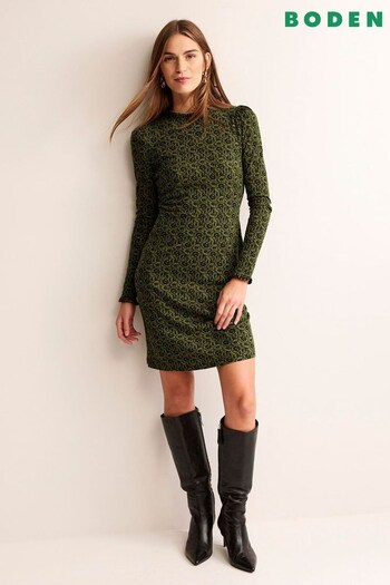 Boden Green Frill Detail Mini Dress (701757) | £65