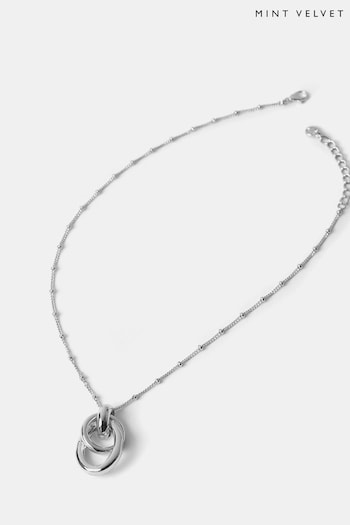 Mint Velvet Silver Tone Pendant Necklace (702464) | £29