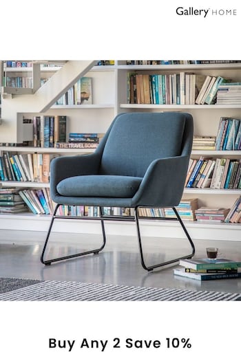Gallery Home Blue Fessy Chair (702524) | £325