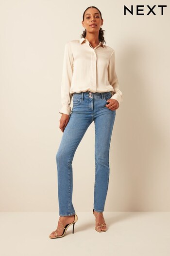 Smoky Blue Slim Lift And Shape cotton Jeans (702604) | £48