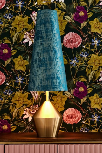 Clarke and Clarke Blue/Gold Lenora Table Lamp (703346) | £125