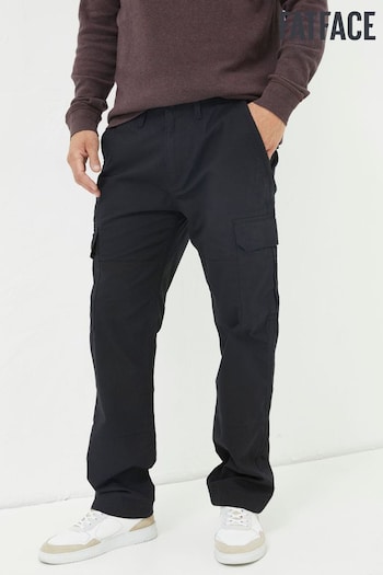Fat Face Black Corby Ripstop Cargo VICTORIA Trousers (703558) | £58