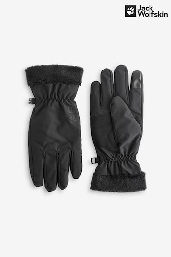 Jack Wolfskin Womens Highloft Black Gloves (704073) | £45