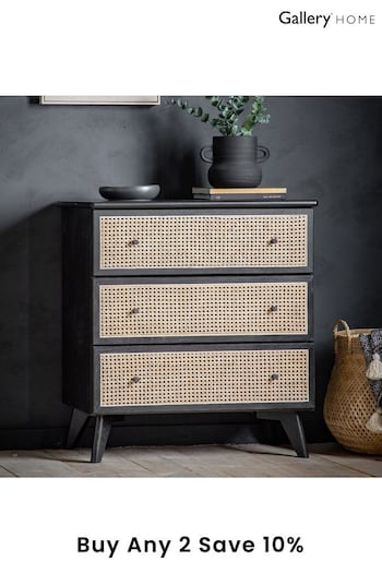 Gallery Home Natural Amber 3 Drawer Chest (704330) | £710