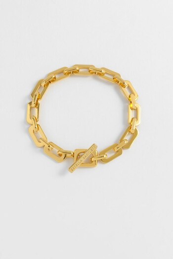 Estella Bartlett Gold Tone The Edit Collection Square Link T-Bar Bracelet (704608) | £40