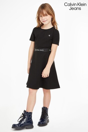 Calvin Klein Jeans Girls Punto Tape Dress (704939) | £70