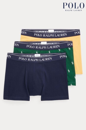 Polo Ralph Lauren Classic Stretch Cotton Trunks 3 Pack (705010) | £45