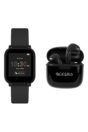 Peers Hardy Tikkers Teen Series 10 Black Smart Watch and Earbuds Set (705188) | £40