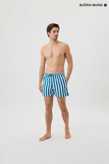 Bjorn Borg Borg Print Blue Swim Shorts (705451) | £50