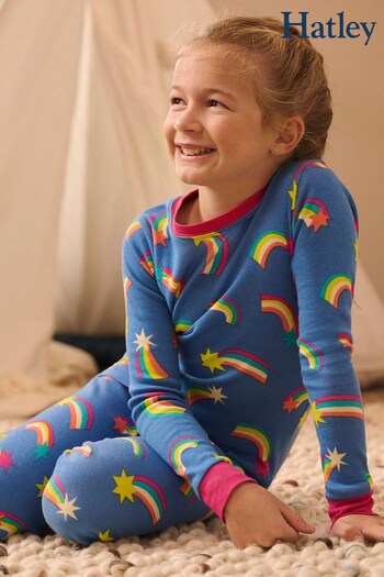 Hatley Blue Shooting Star Cotton Pajamas Set (705689) | £32
